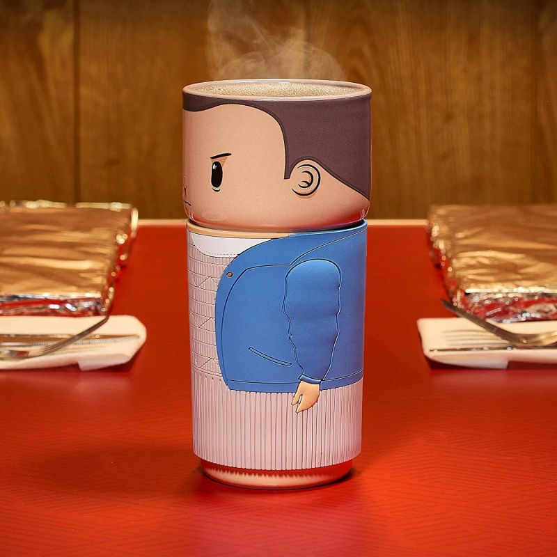 CosCups by Numskull Stranger Things Eleven Ceramic Mug with Rubber Sleeve 400ml - Official Stranger Things Merchandise