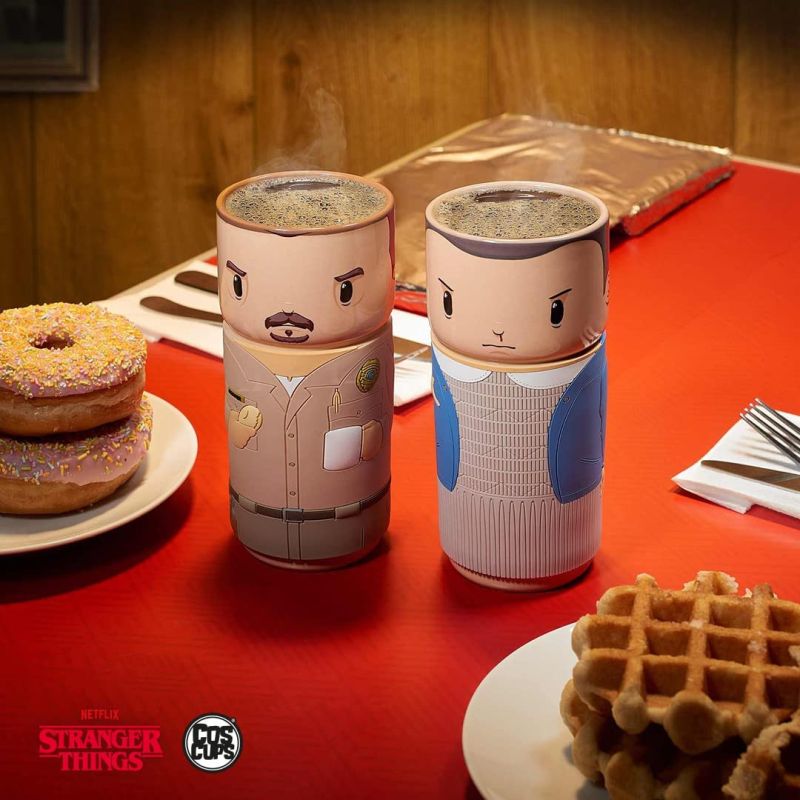 CosCups by Numskull Stranger Things Eleven Ceramic Mug with Rubber Sleeve 400ml - Official Stranger Things Merchandise