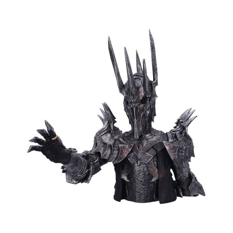Nemesis Now Officially Licensed Lord of The Rings Sauron Bust, Silver, 39cm