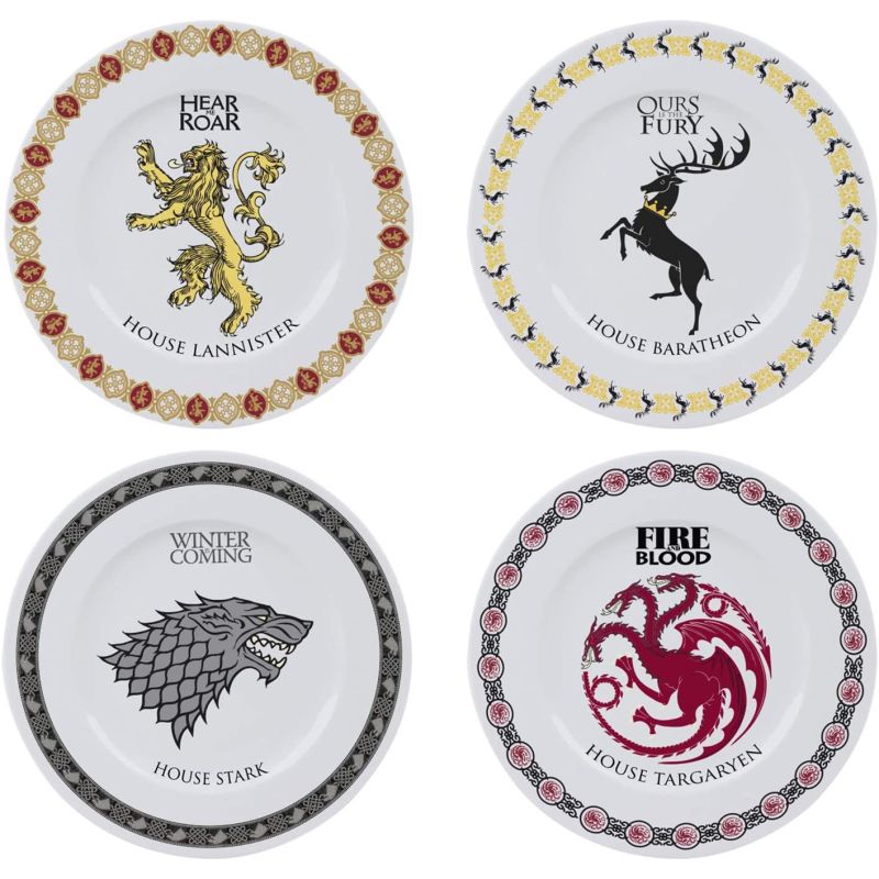 Game of Thrones 4 Plates Set
