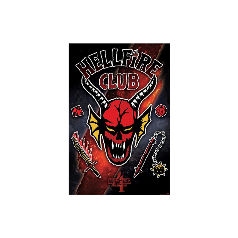 Stranger Things 4 (Hellfire Club Emblem Rift) Maxi Poster