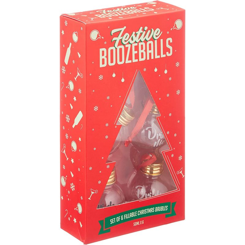 Gift Republic Festive Boozeballs, Medium, CLEAR