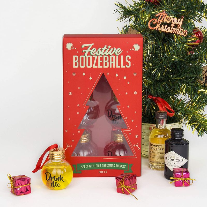 Gift Republic Festive Boozeballs, Medium, CLEAR