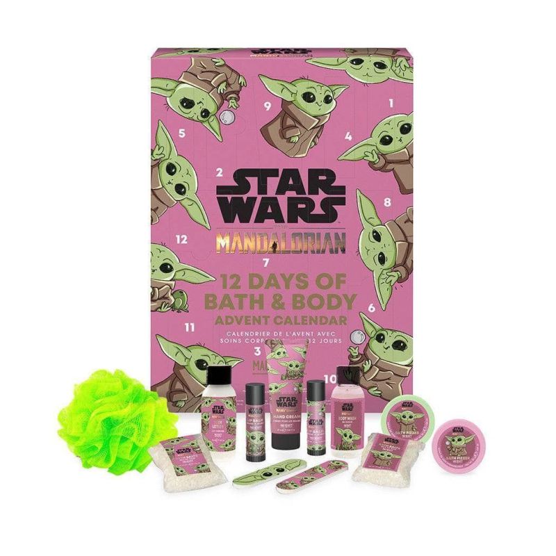 Grogu Advent Calendar Star Wars the Mandalorian 12 Day Bath and Body Series Gift