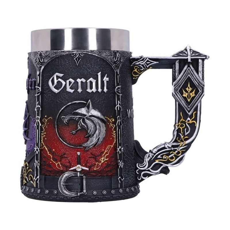 Officially Licensed The Witcher Trinity Tankard, Black, 15.5cm