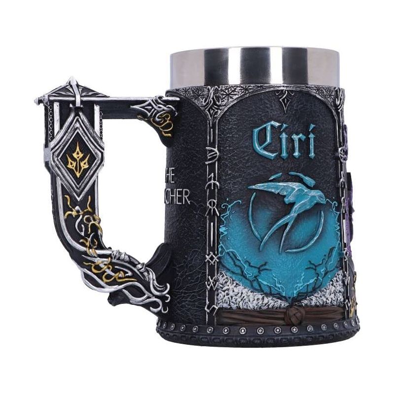Officially Licensed The Witcher Trinity Tankard, Black, 15.5cm