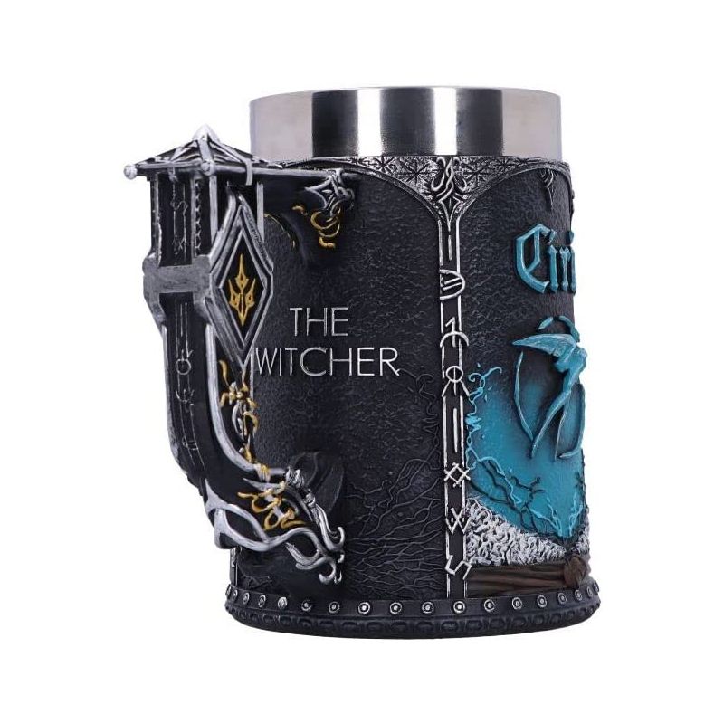 Officially Licensed The Witcher Trinity Tankard, Black, 15.5cm