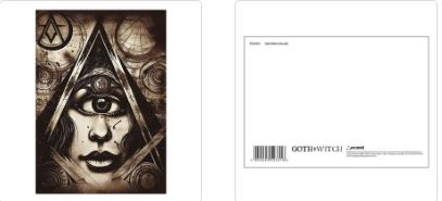 GOTH WITCH (OCCULT) POSTCARD PRINT A6 (1 CARD SUPPLIED)