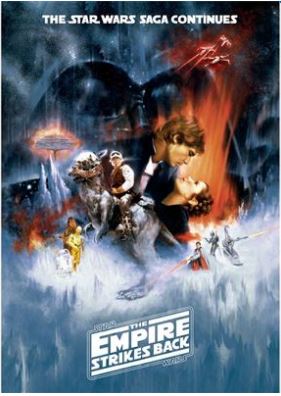 STAR WARS (EMPIRE STRIKES BACK) POSTCARD PRINT A6 (1 CARD SUPPLIED)