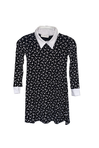 Gothic School Girl Pattern Swing Dress (Age 5-6)