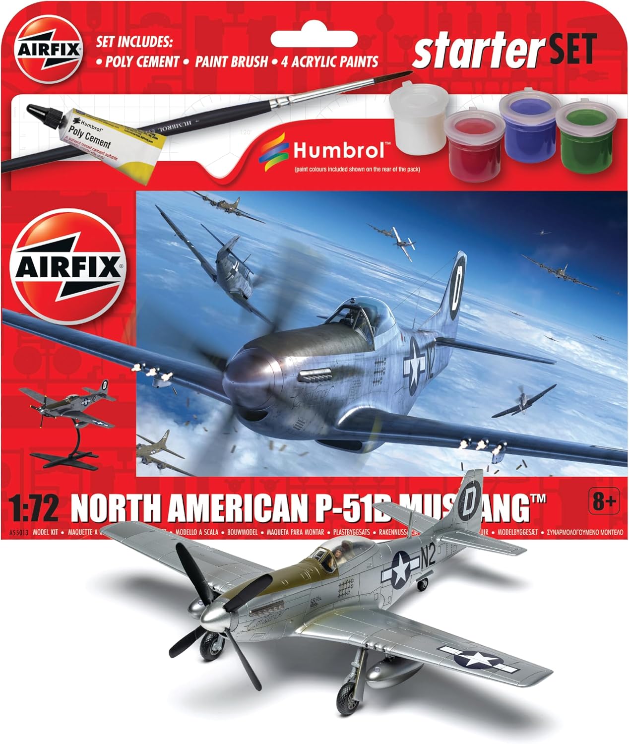 Airfix Starter Set - North American P-51D Mustang