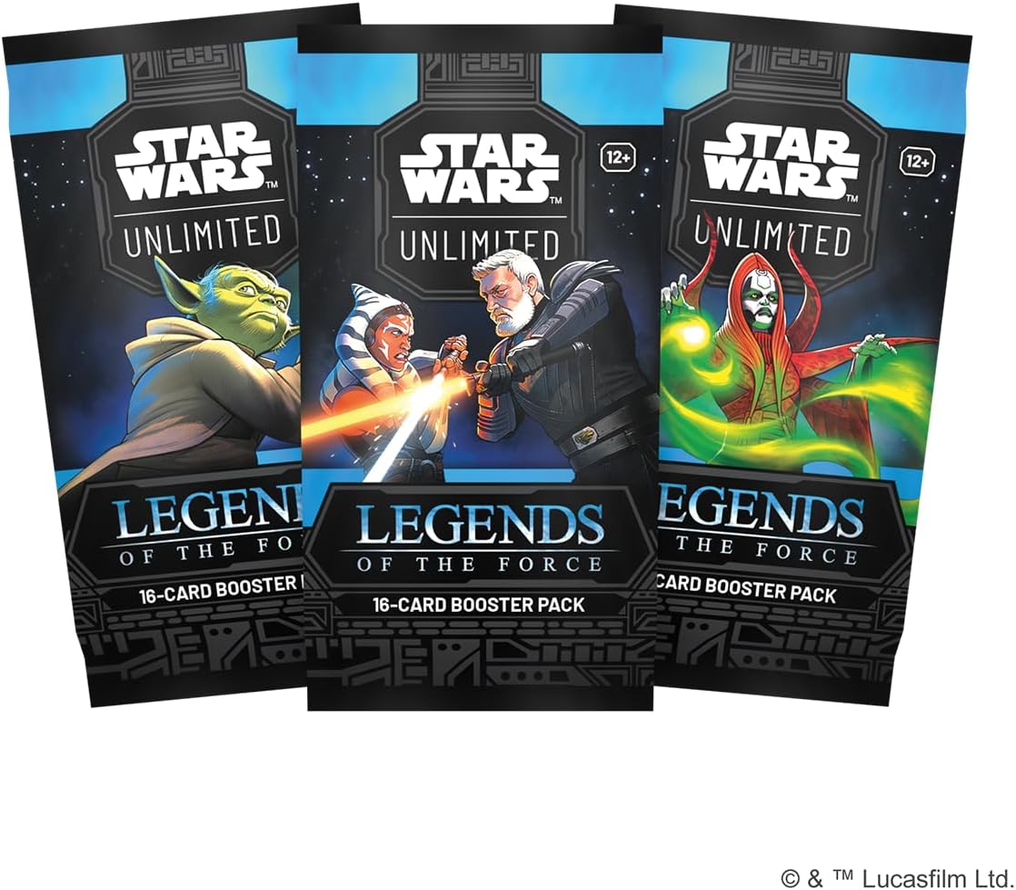 Star Wars: Unlimited Trading Card Game Legends of the Force BOOSTER PACK - (1 BOOSTER PACK - 16 Cards)
