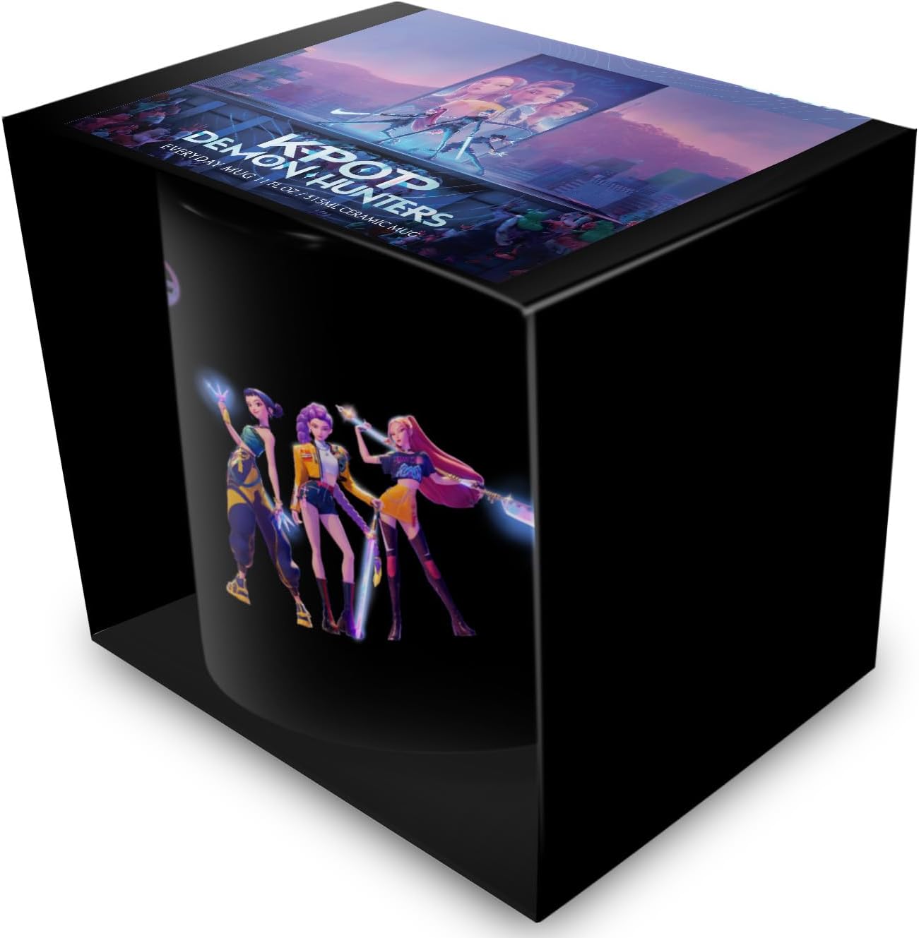 K-POP Demon Hunters (HUNTRIX) Black POD Mug