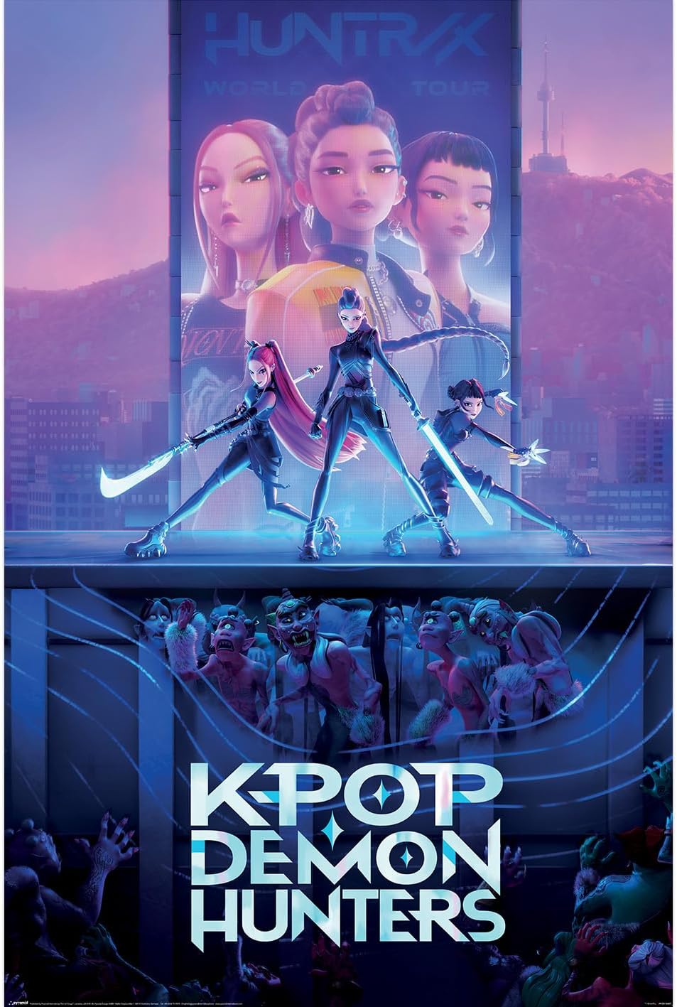 K-POP DEMON HUNTERS (KEY ART) MAXI POSTER 91.5cm x 61cm
