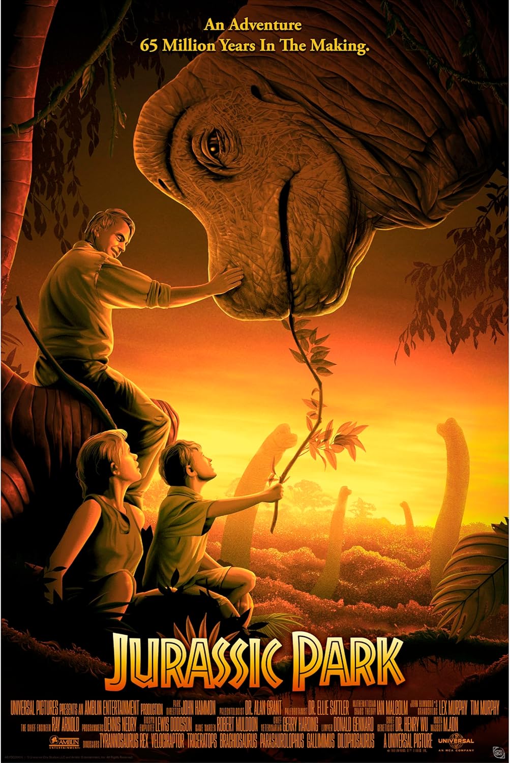 Vintage Jurassic Park Maxi Poster