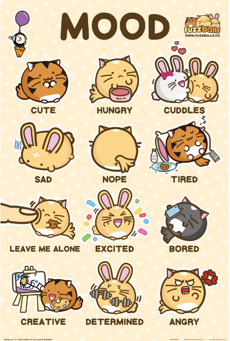 Fuzzballs Mood Maxi Poster
