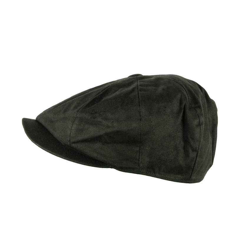 Wax Newsboy Cap - Olive