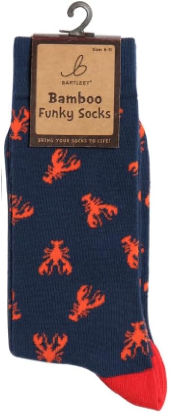 Funky Bamboo Socks - Larry Lobster - Size 6-11