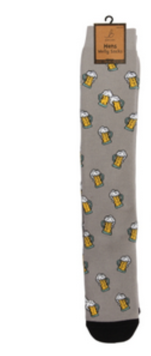 Funky Welly Socks - Beer Party (Size 6-11)
