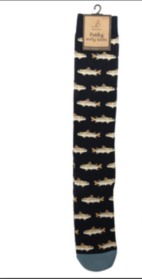 Funky Welly Socks - Country Fishing