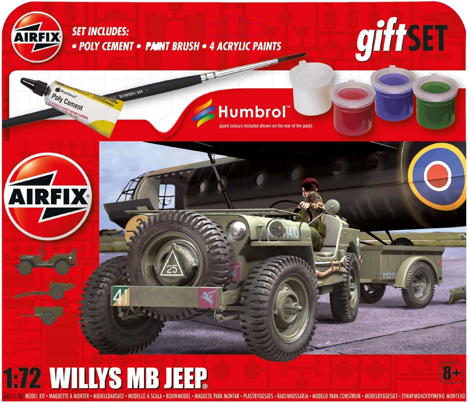 Airfix - Model Car Kits - Willys MB Jeep Building Set