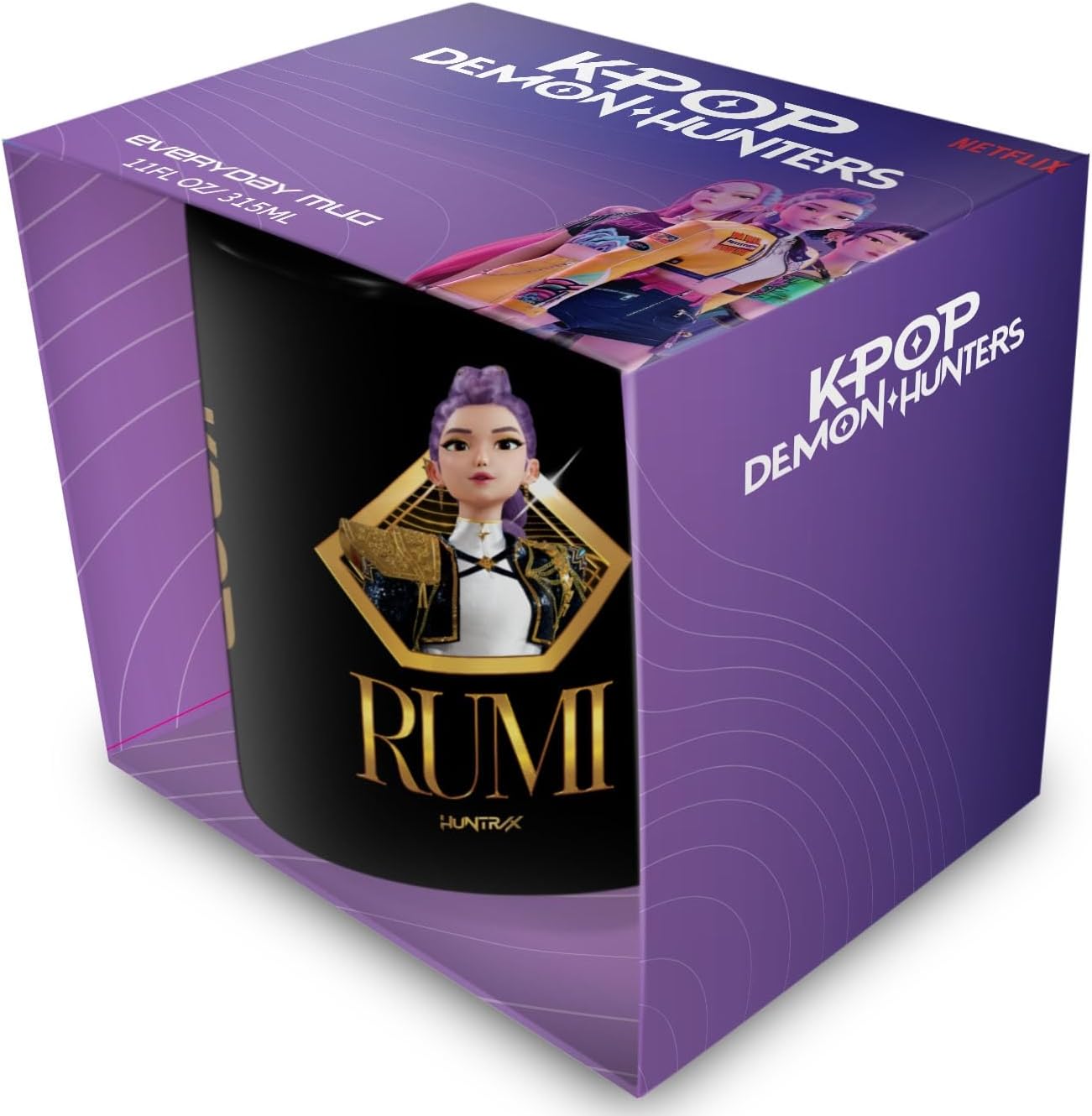 K-Pop Demon Hunters (GOLDEN RUMI) BLACK POD MUG