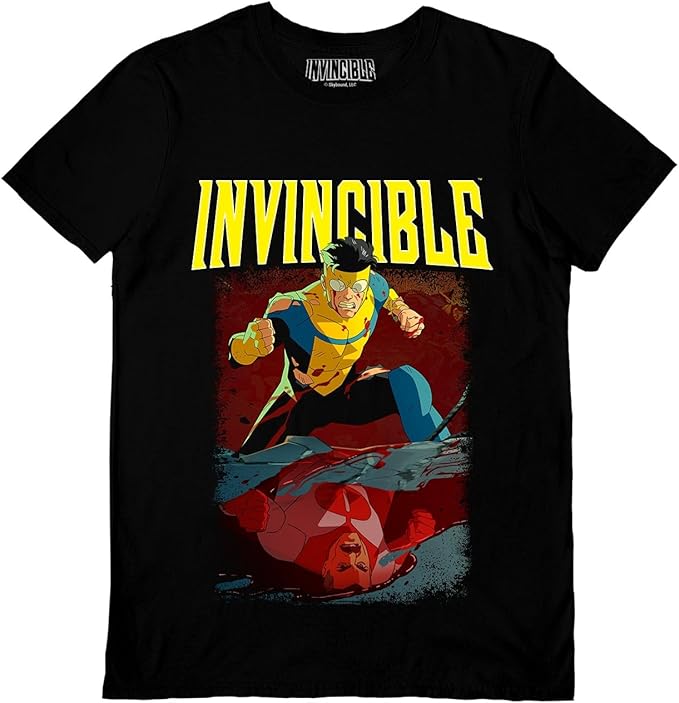 Invincible Reflection Black Unisex T-Shirt, Size M