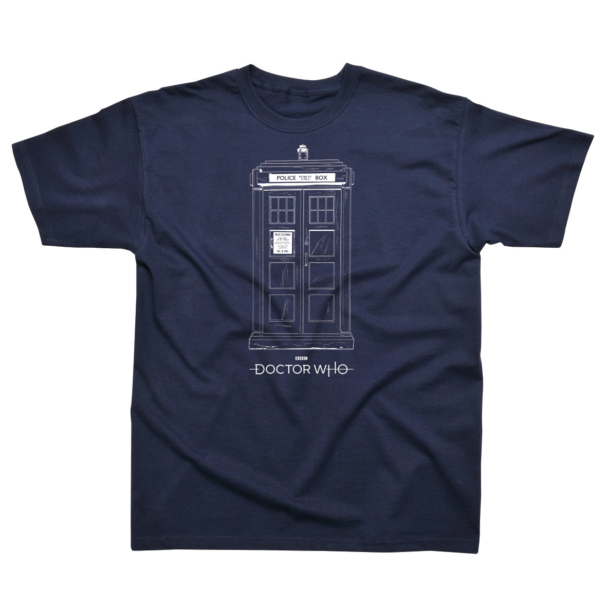 Doctor Who - 3D Tardis Black T-Shirt (Small)