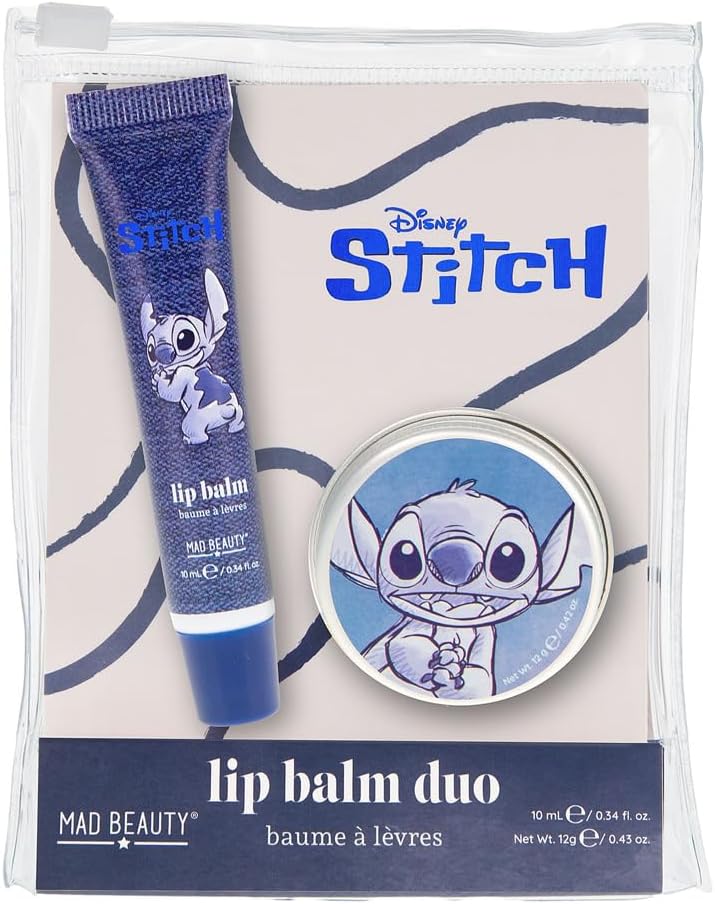 Disney Stitch Lip Balm and Lip Gloss Duo