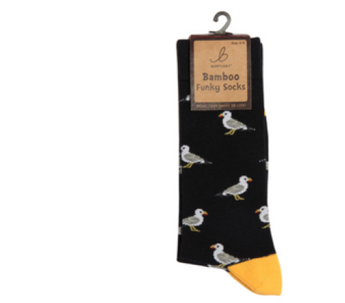 Mens Funky Bamboo Socks - Seagull
