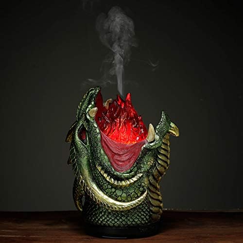 Fire Breather Dragon Dark Legends Resin Tree LED Aroma Essential Oil Diffuser