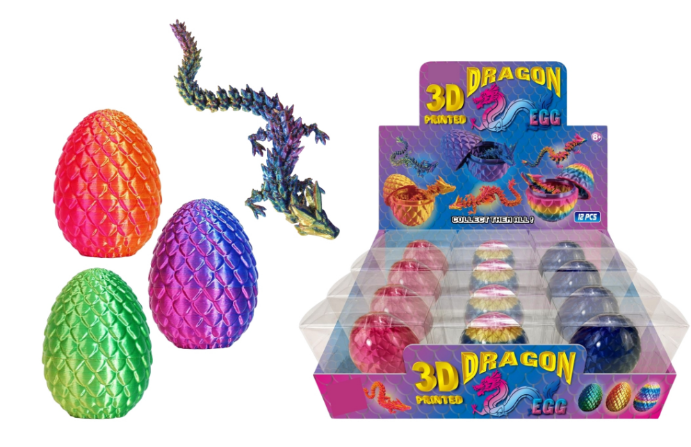 3D Printed Dragon in Egg