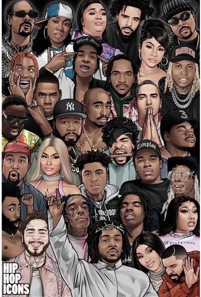 Pyramid International Hip Hop Icons Maxi Poster, 61cm x 91.5cm - Official Merchandise ​