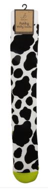 Funky Welly Socks - Cow Patch