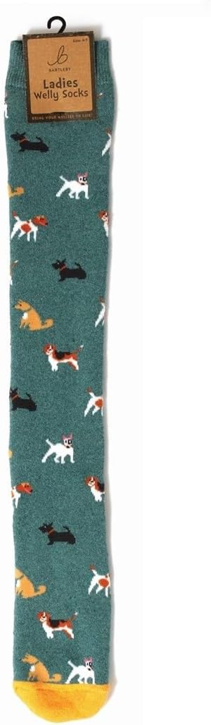 Ladies Welly Socks - Dogs Print