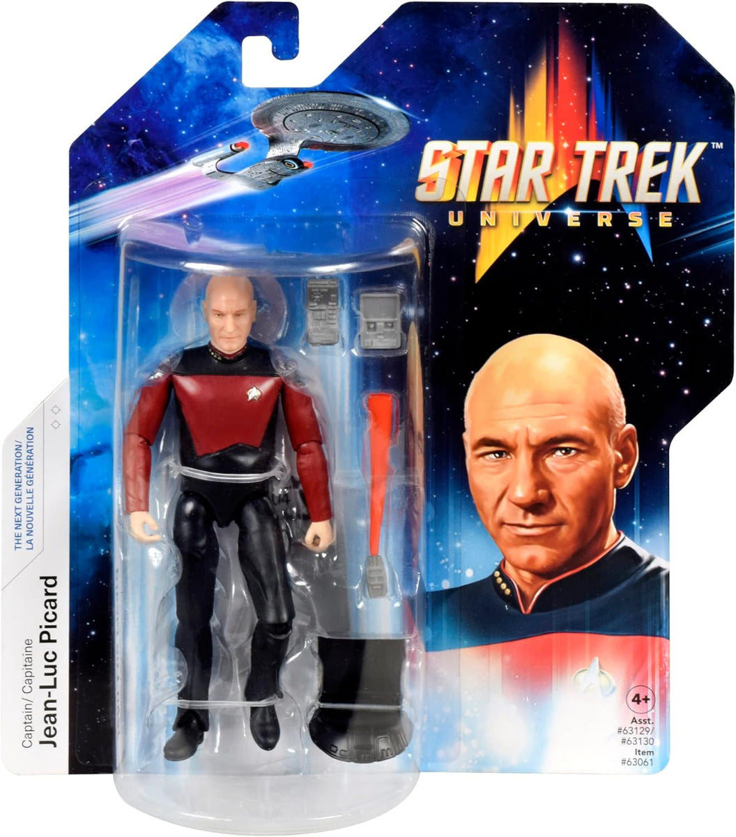 Bandai Star Trek Figure Captain Jean-Luc Picard | 5'' Captain Picard Star Trek The Next Generation Action Figure