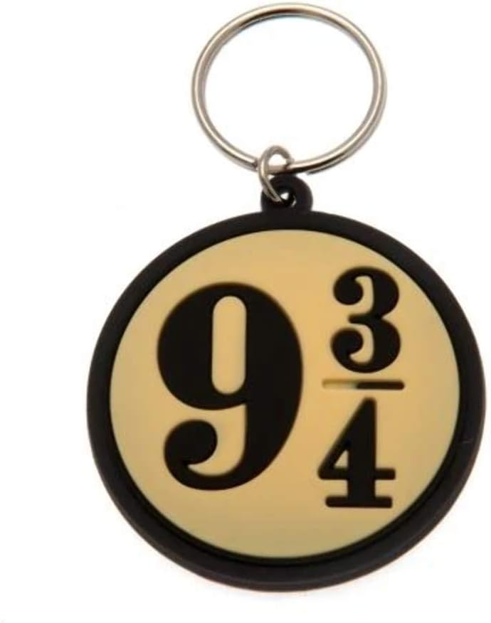 HARRY POTTER Platform 9 ¾ Rubber Keyring - Official Merchandise
