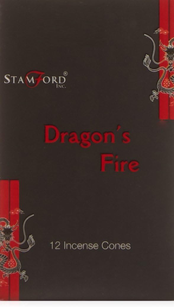 Stamford Black Incense Cones - Dragons Fire