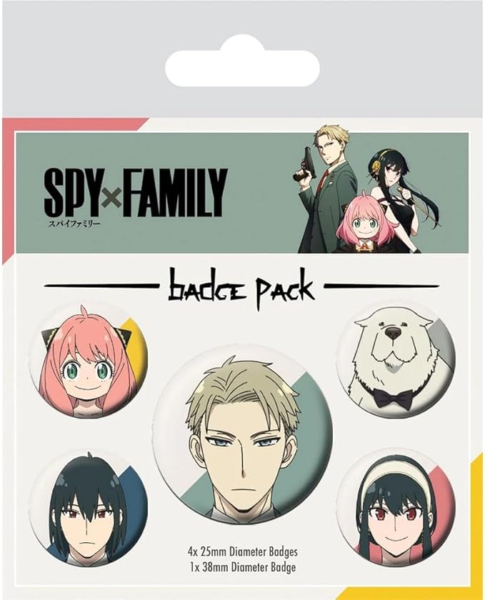 Spy X Family Official Set Of 5 Badge Pack