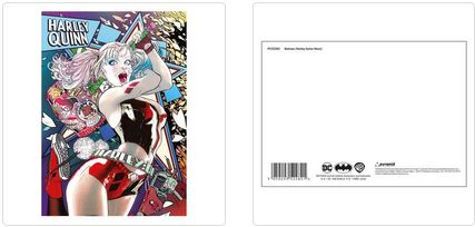 BATMAN (HARLEY QUINN NEON) POSTCARD PRINT A6 (1 CARD SUPPLIED)