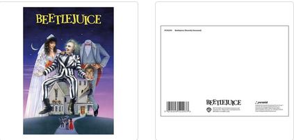 BEETLEJUICE (RECENTLY DECEASED) POSTCARD PRINT A6 (1 CARD SUPPLIED)