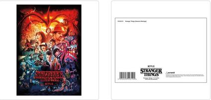 STRANGER THINGS (SEASON S MONTAGE) POSTCARD PRINT A6 (1 CARD SUPPLIED)