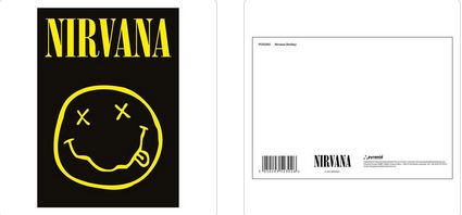 NIRVANA (SMILEY) POSTCARD PRINT A6 (1 CARD SUPPLIED)