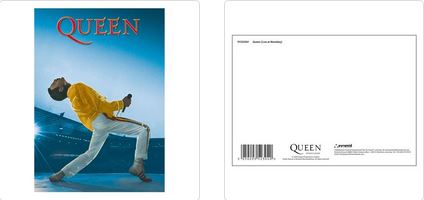 QUEEN (LIVE AT WEMBLEY) POSTCARD PRINT A6 (1 CARD SUPPLIED)
