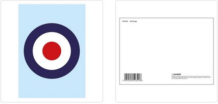 MOD TARGET POSTCARD PRINT A6 (1 CARD SUPPLIED)