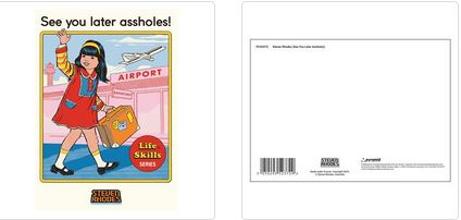 Steven Rhodes (See You Later Assholes) Postcard Print A6 (1 CARD SUPPLIED)