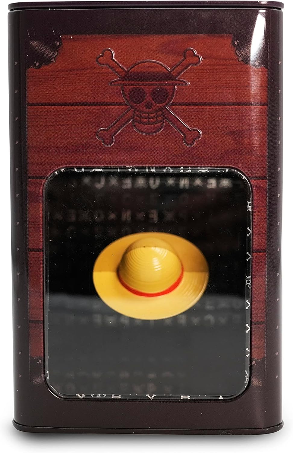 OFFICIAL ONE PIECE STRAW HAT ILLUSION MONEY BOX PIGGY BANK SAVINGS TIN NEW