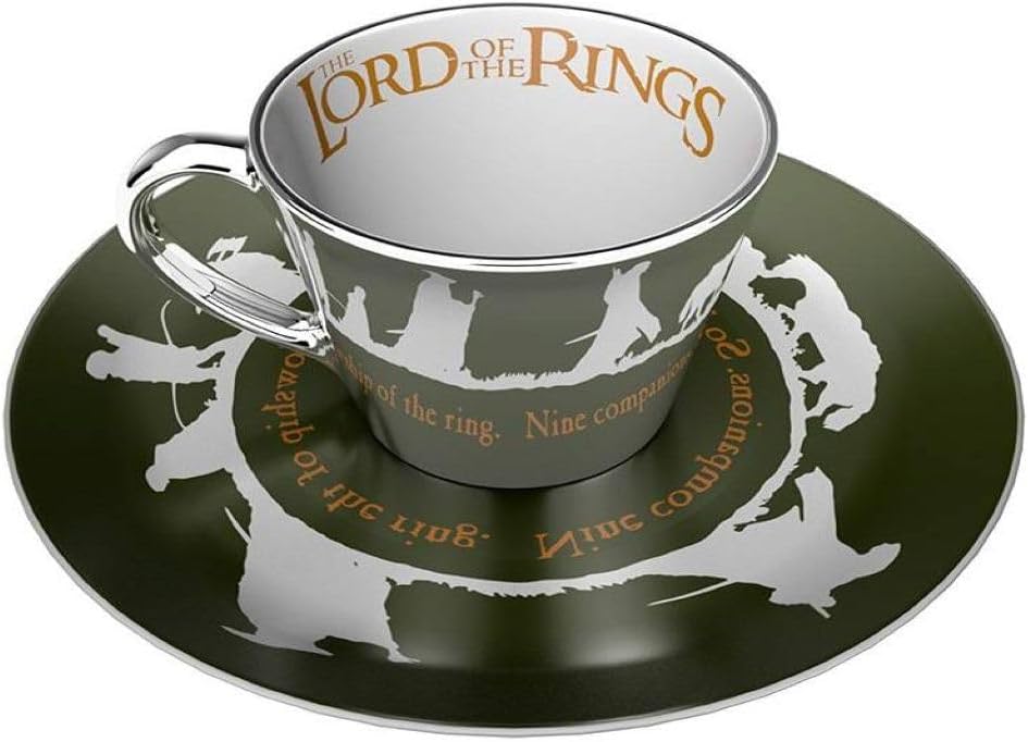 LORD OF THE RINGS Mirror Mug and Plate Set
