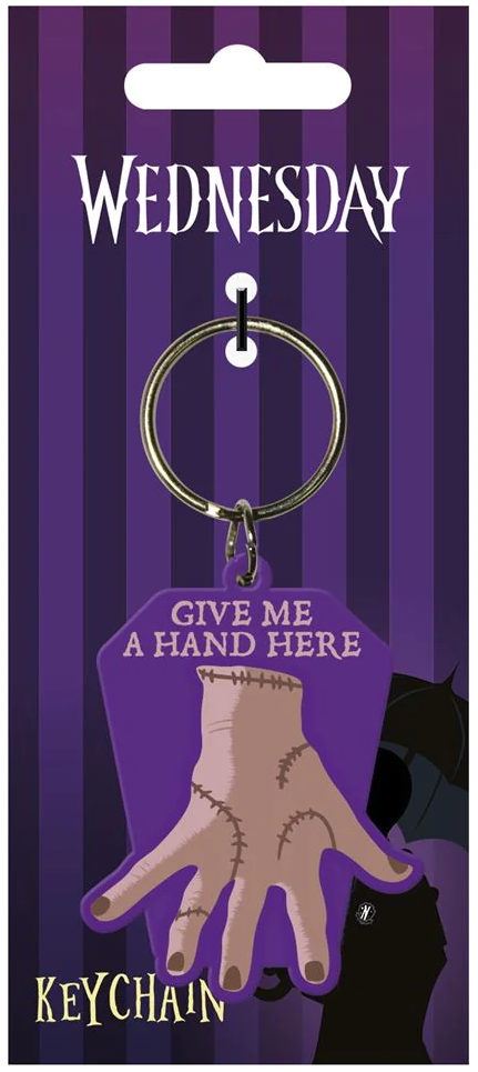 Rubber Keychain - Wednesday (Give Me A Hand)