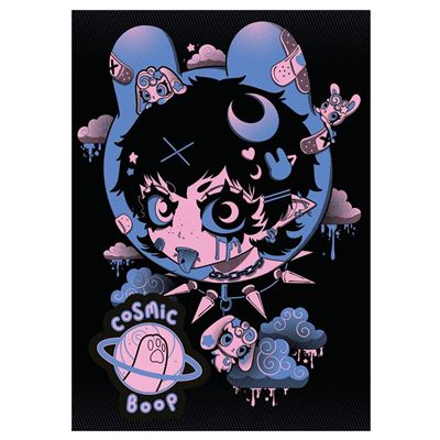 COSMIC BOOP POSTCARD PRINT A6 (1 CARD SUPPLIED)
